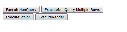 Difference between ExecuteReader ExecuteScalar and ExecuteNonQuery in asp .net