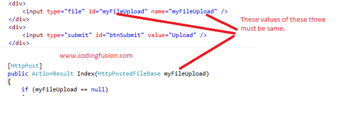 FileUpload in ASP .Net MVC