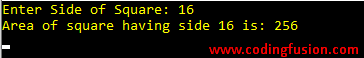 C#-Program-to-Calculate-the-Area-of-a-Square