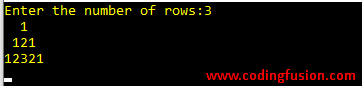 C#-Program-to-print-Number-Triangle