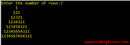 C#-Program-to-print-Number-Triangle