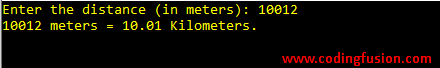 CSharp-program-to-Convert-Meters-To-Kilometers