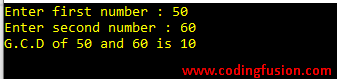 CSharp-program-to-Find-GCD-of-two-Numbers
