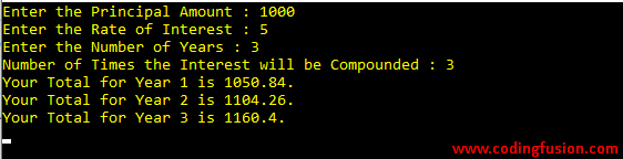 CSharp-program-to-calculate-Compound-Interest