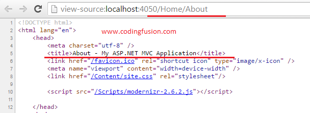 Dynamically add meta tags in Asp .Net MVC