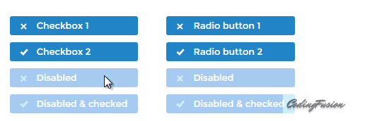 
Styling radiobuttons and checkboxes in asp .net using Jquery iCheck plugin line theme demo