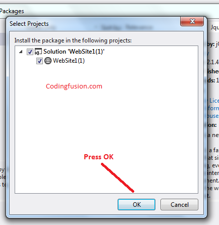 How to Install nuget packages in asp .net